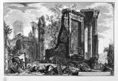 Another View of the Temple of the Sibyl in Tivoli by Giovanni Battista Piranesi